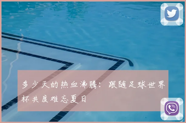 多少天的热血沸腾：跟随足球世界杯共度难忘夏日